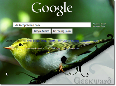 Background Image For Google.com - Geekyard - Tips and Tricks
